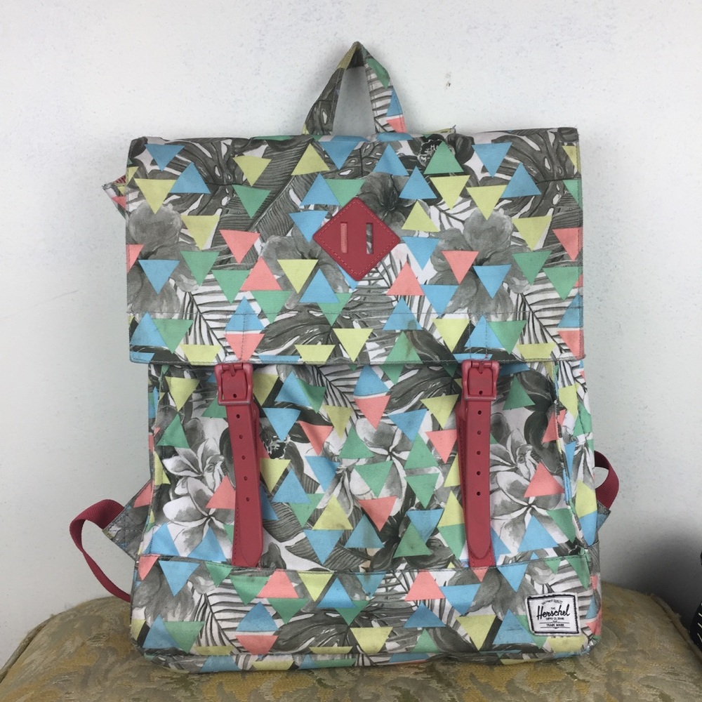Herschel Pastel Triangle Little America Backpack - Picture 1 of 14